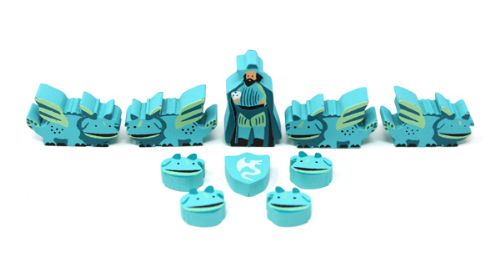 Teal Wyrmspan Dragons, Dragon Heads, Explorer & Shield Upgrade